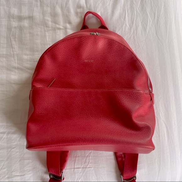 Matt & Nat July Dwell Backpack in Coral - Picture 3 of 6